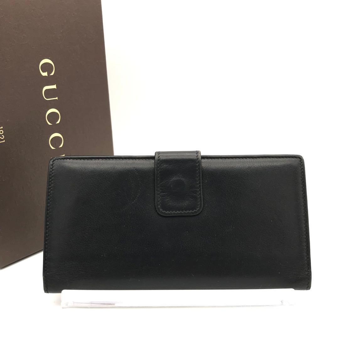 正規品　極美品　オールドグッチグッチ財布　グッチ長財布　ホースビット