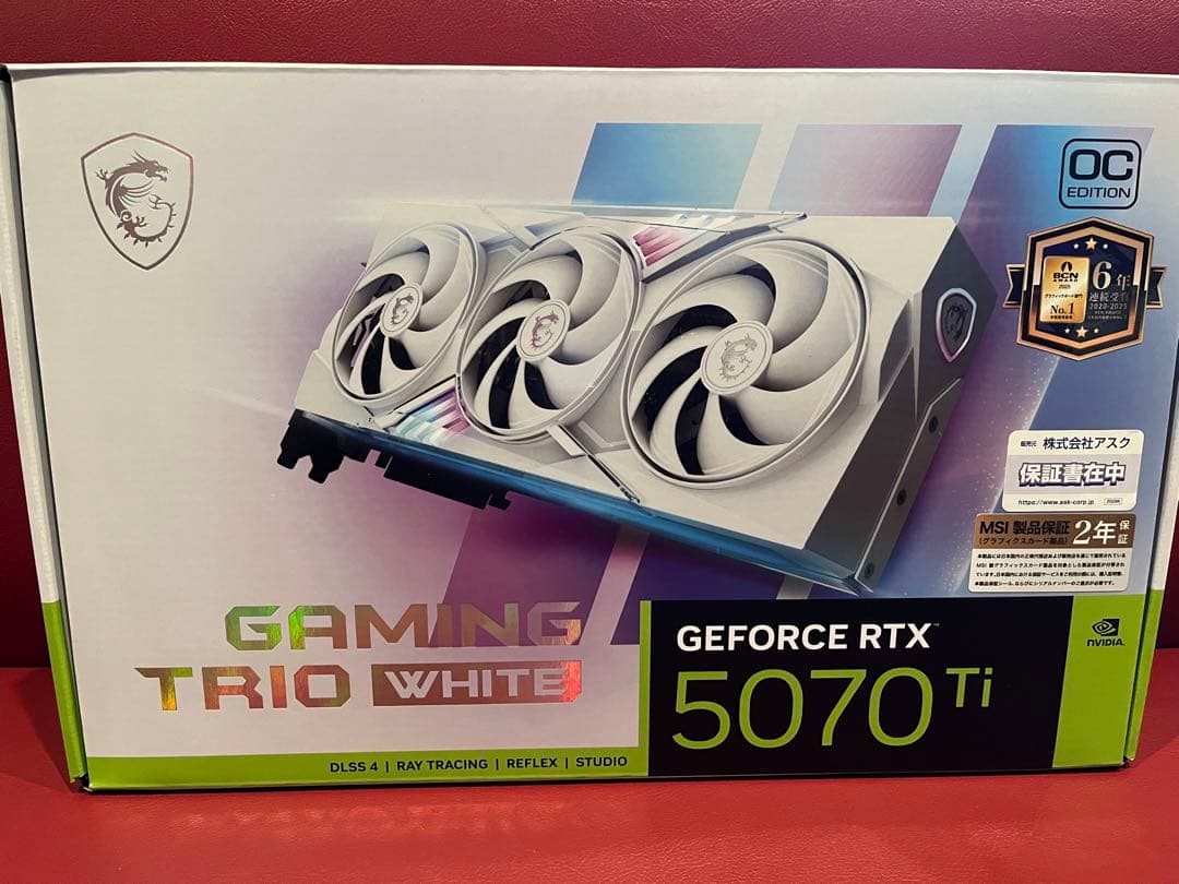 【新品】MSI GEFORCE RTX 5070 Ti OC EDITION