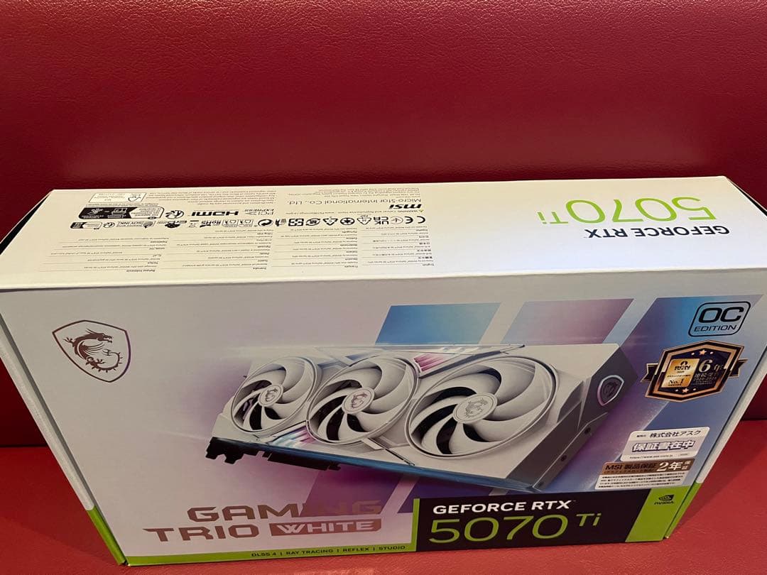 【新品】MSI GEFORCE RTX 5070 Ti OC EDITION