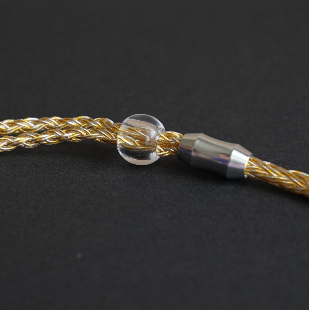 超希少!16芯金銀線撚り合わせリケーブル膨張MMCX/3.5mmミニプラグ