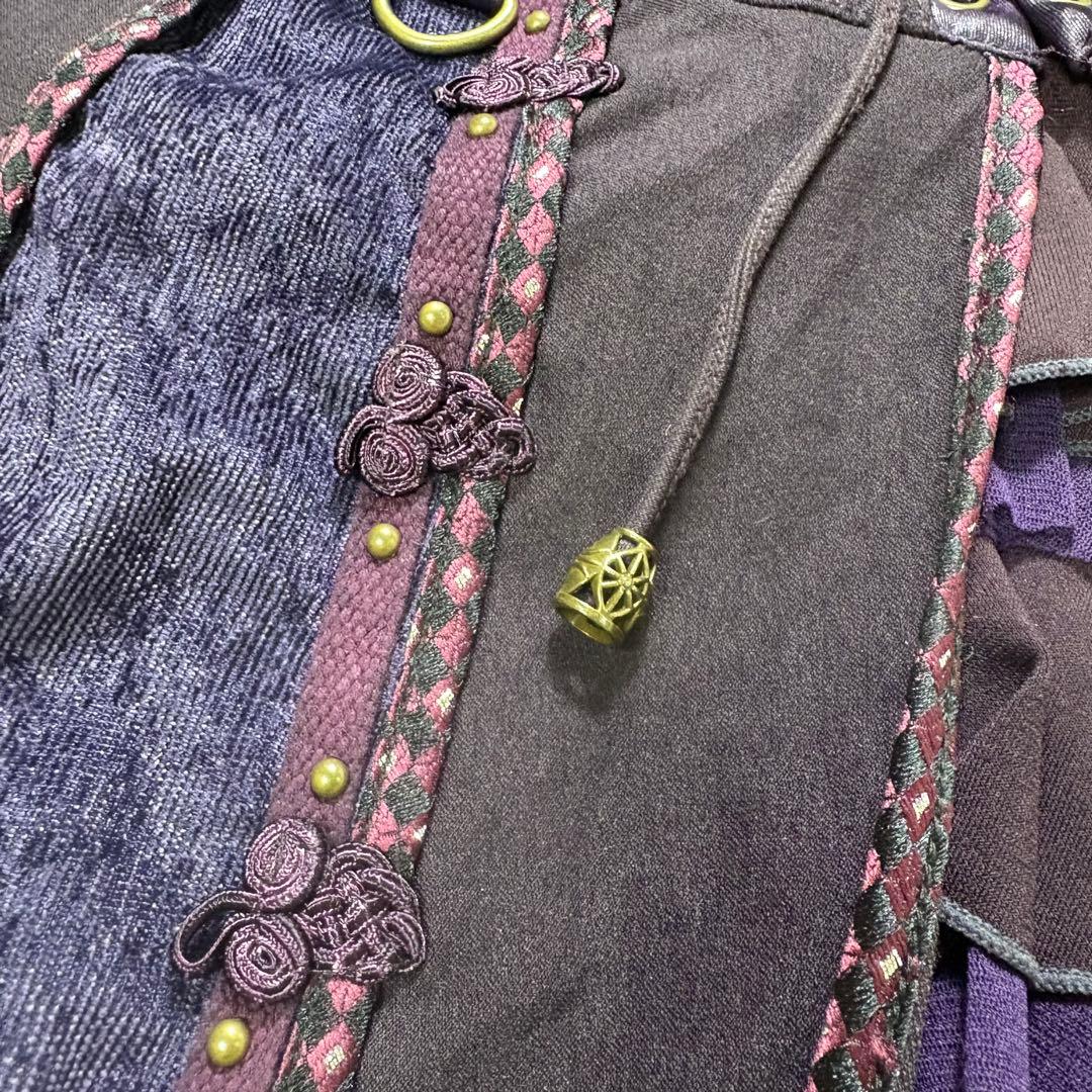 Ozz Croce ミニスカート　フレア　レイヤード　ティアード　ドラゴン