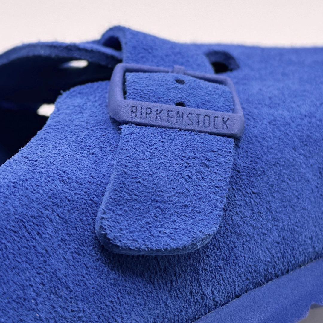 美品 ビルケンシュトック ボストン サンダル 45 ブルー 29cm