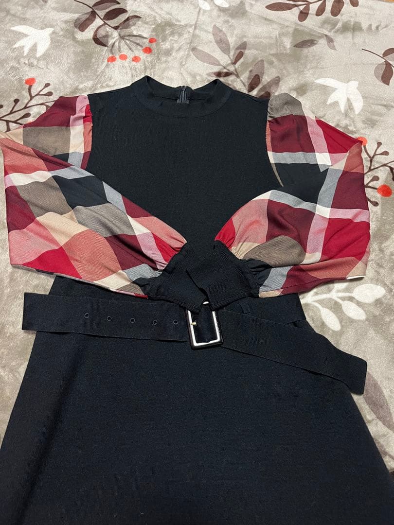 ブルーレーベルクレストブリッジ38ニットワンピース