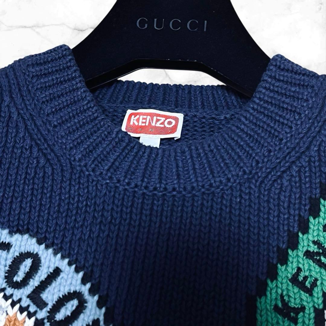 美品✨ ケンゾー 手刺繍　ニットセーター　KENZO Travel 24SS