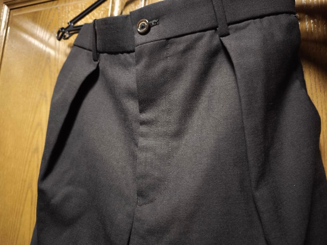 MARKAWARE ウールトロピカルペグトップパンツ　サイズ2　ブラック