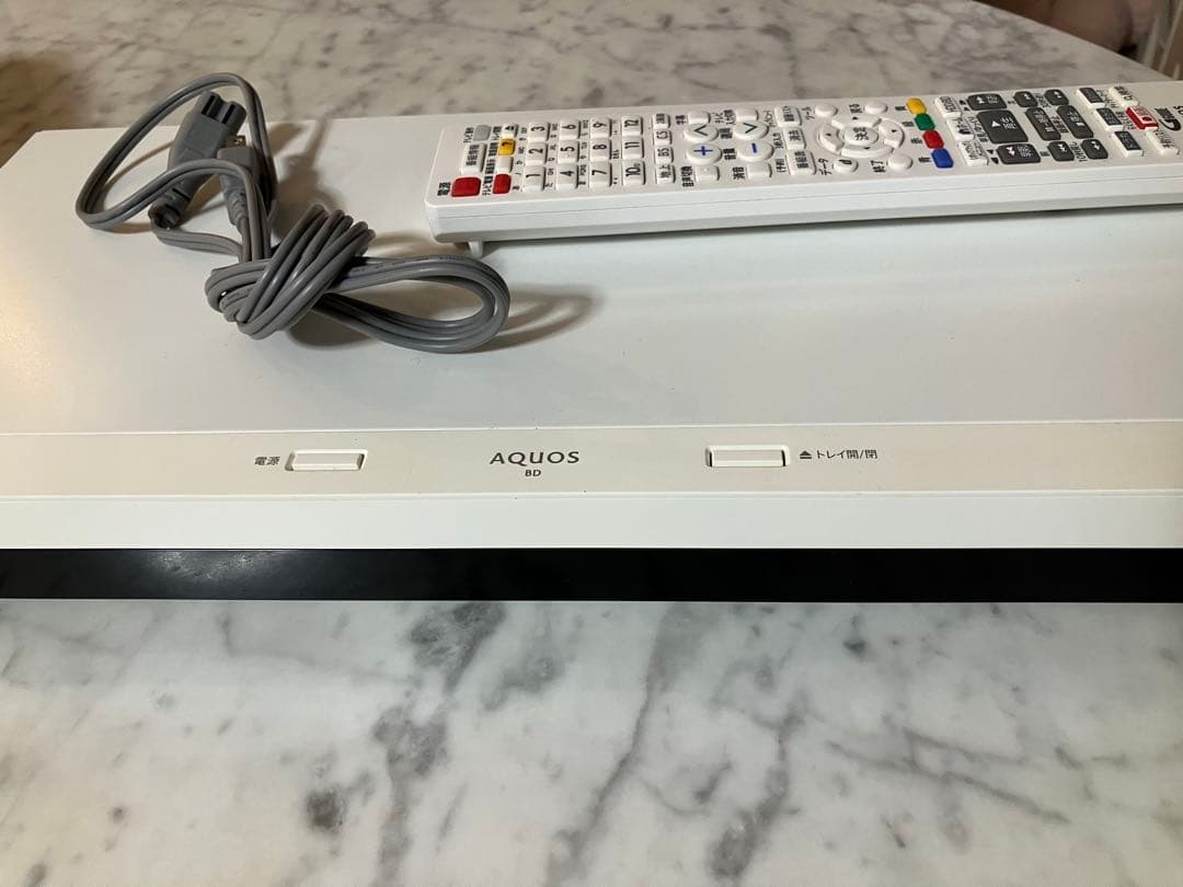 SHARP AQUOS ブルーレイレコーダー ホワイト