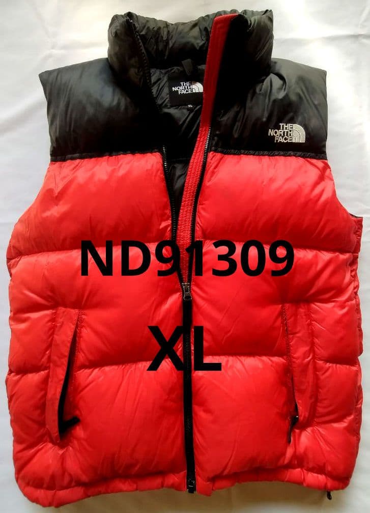 ✨値下げ中✨ノースフェイス　ヌプシ　ダウン　ベスト　赤/黒　ND91309