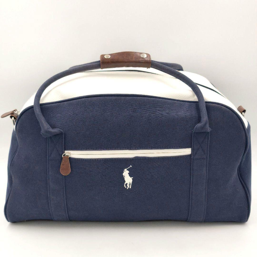 【極美品 大容量】ラルフローレン ボストンバッグ 2way 斜め掛け ロゴ刺繍