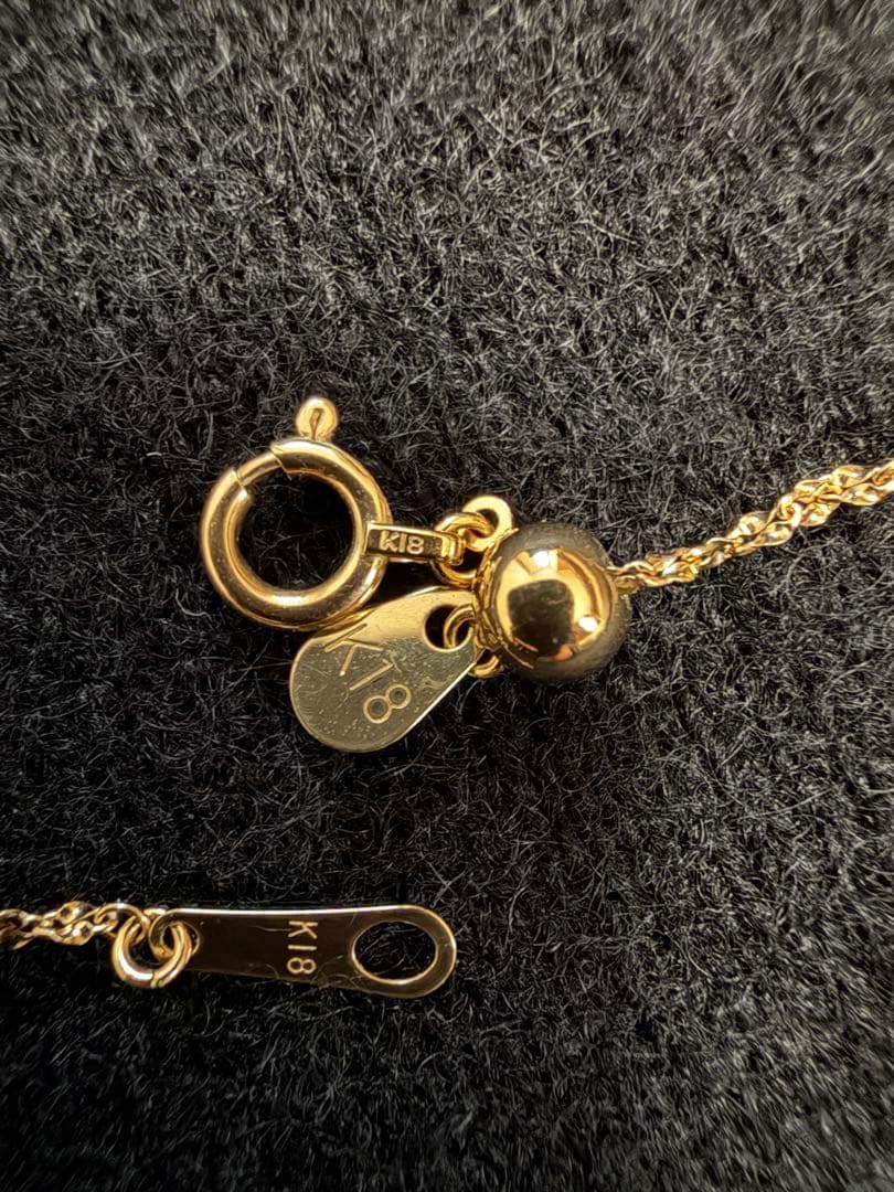 K18ygモーグルネックレス45cm