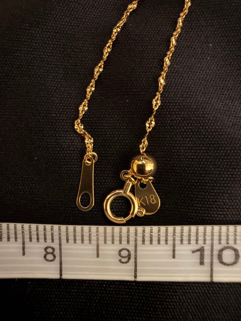 K18ygモーグルネックレス45cm