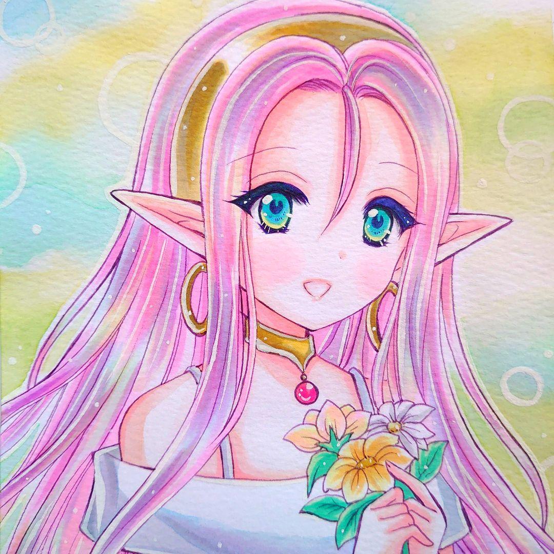 なっちぃ　手描きイラスト