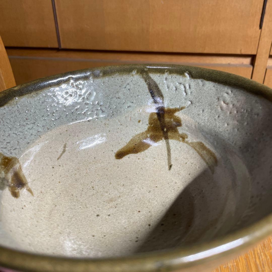 浜田庄司　鐡絵菓子鉢　箱なし