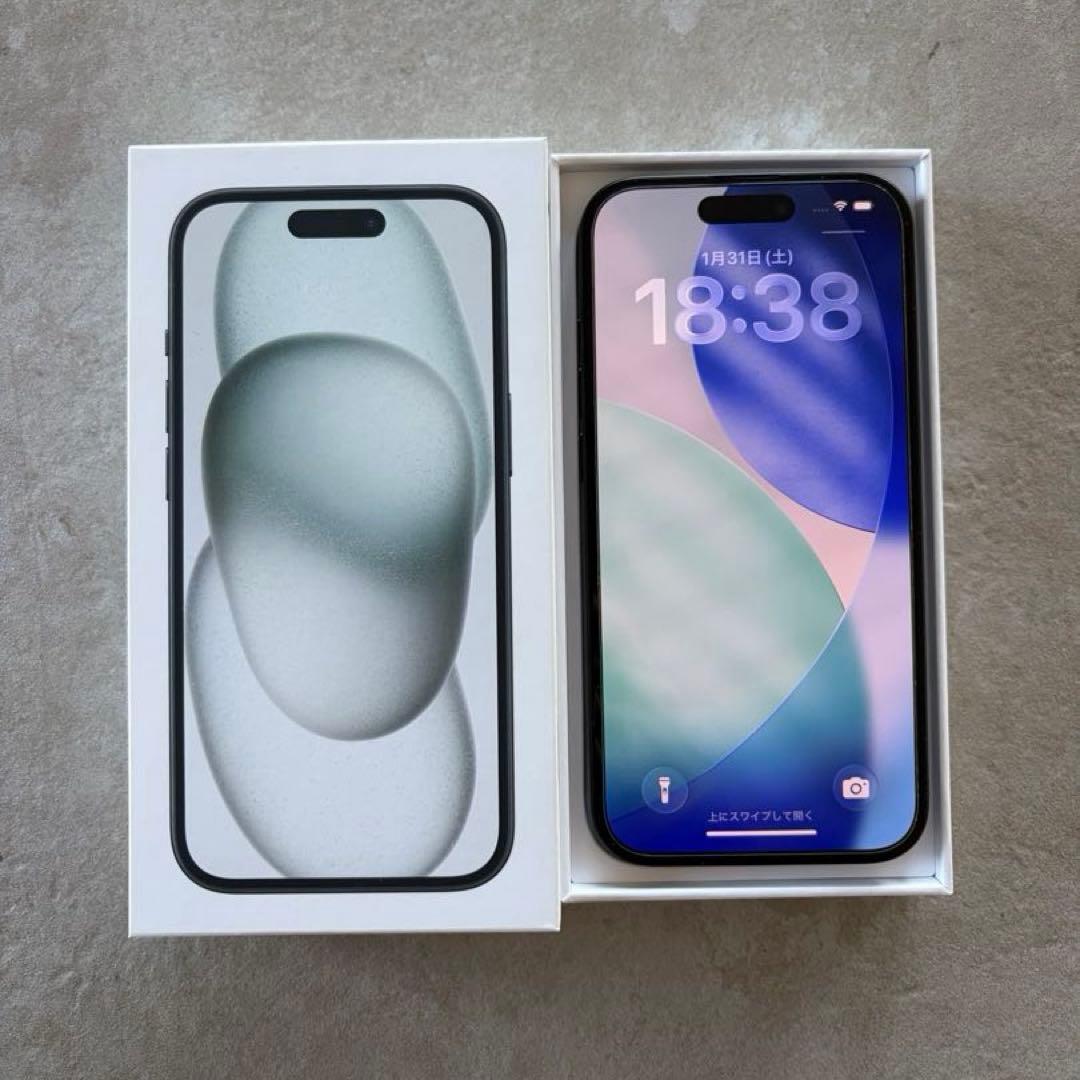 【美品】iPhone15 128GB SIMフリー　ブラック