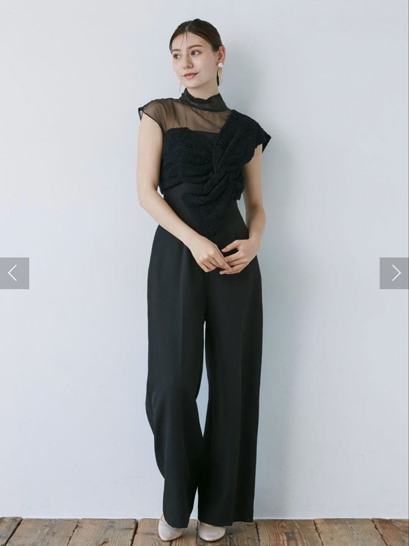 【ayane】LAGUNAMOON エンブロイダリーツイストパンツドレス