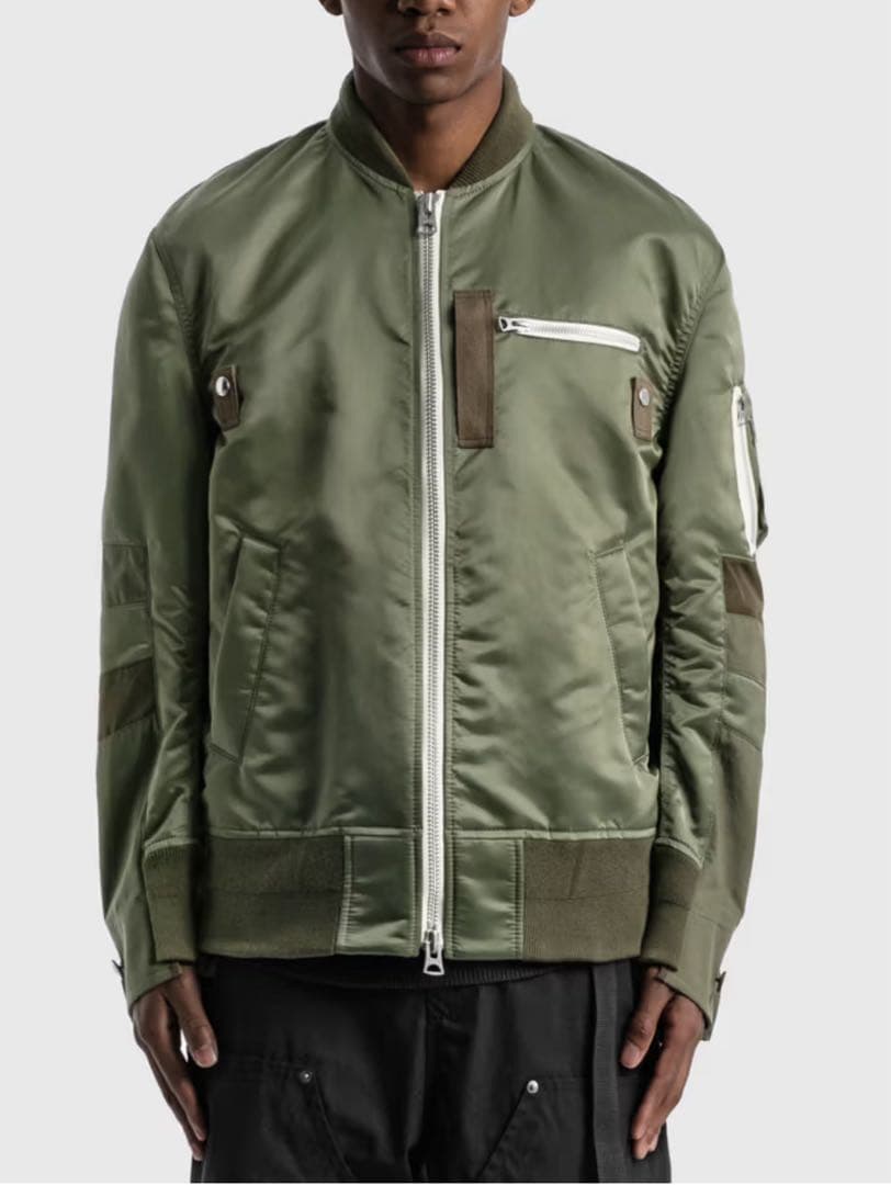 SACAI NYLON TWILL MA-1 BLOUSON サカイ　ブルゾン