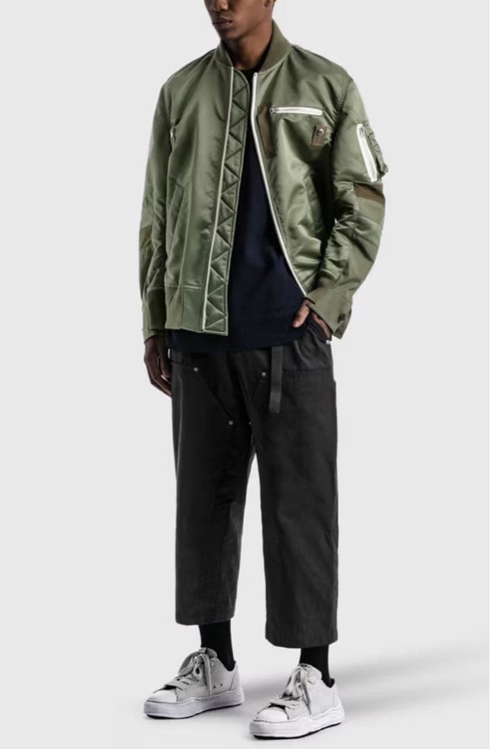 SACAI NYLON TWILL MA-1 BLOUSON サカイ　ブルゾン