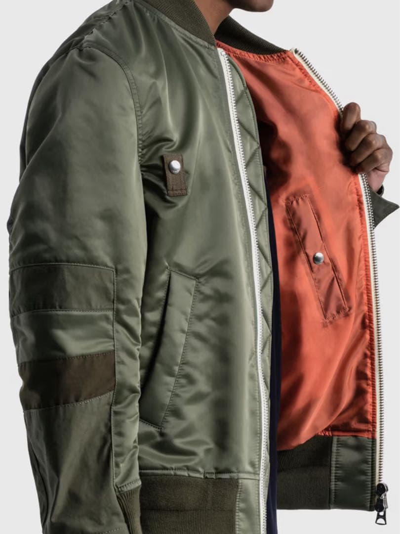 SACAI NYLON TWILL MA-1 BLOUSON サカイ　ブルゾン