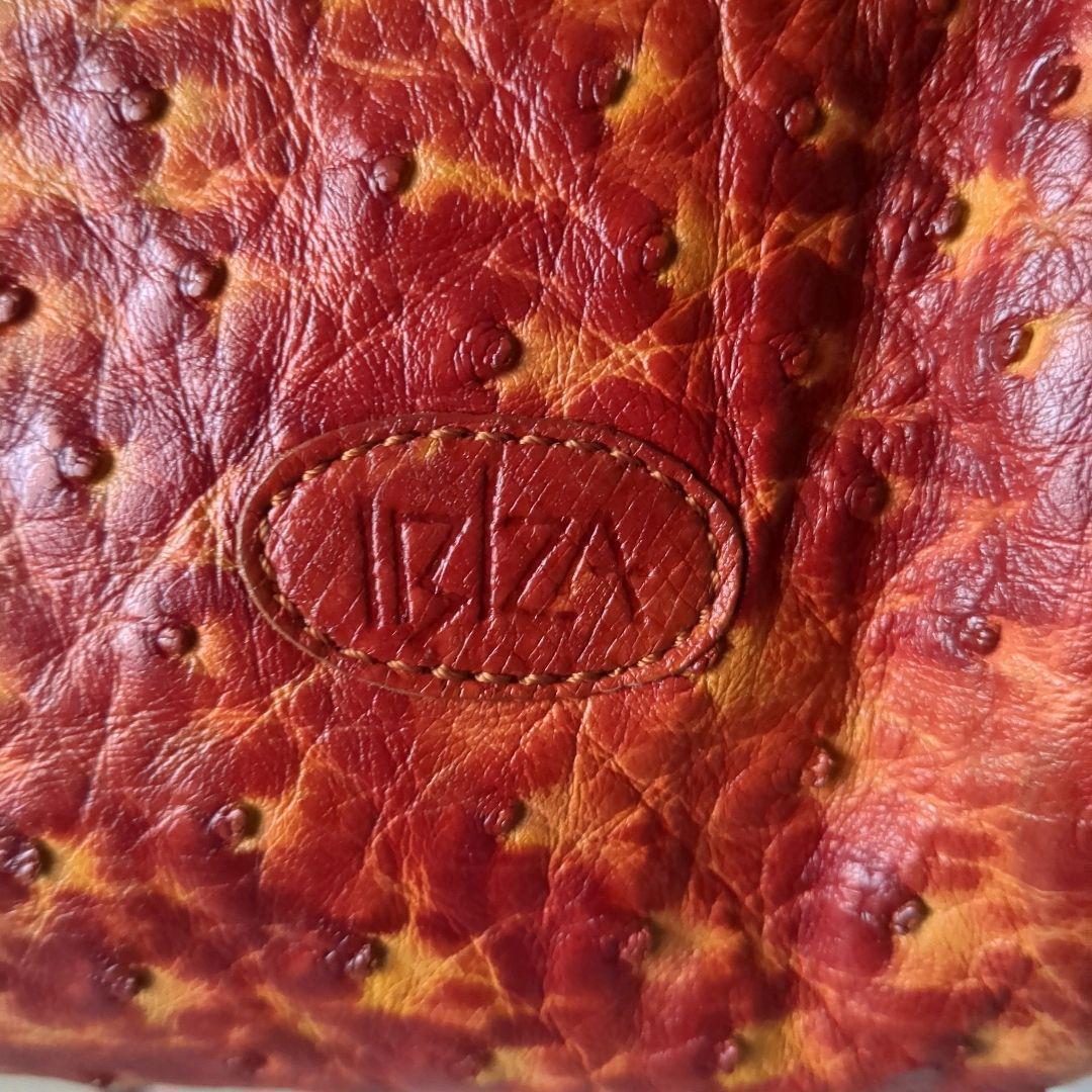 IBIZA/イビザ　希少✨️　オーストリッチ　特殊染め加工　バッグ