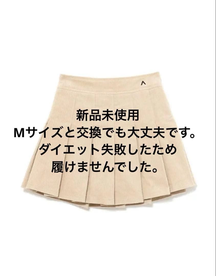 スカート andmary Amanda pleats skirt