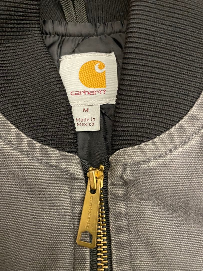 90s Carhartt カーハートダックベスト　グレー　M 古着　ビンテージ