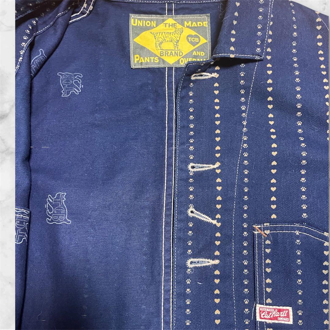【美品】TCB Cathartt Chore Coat Paw Stripe