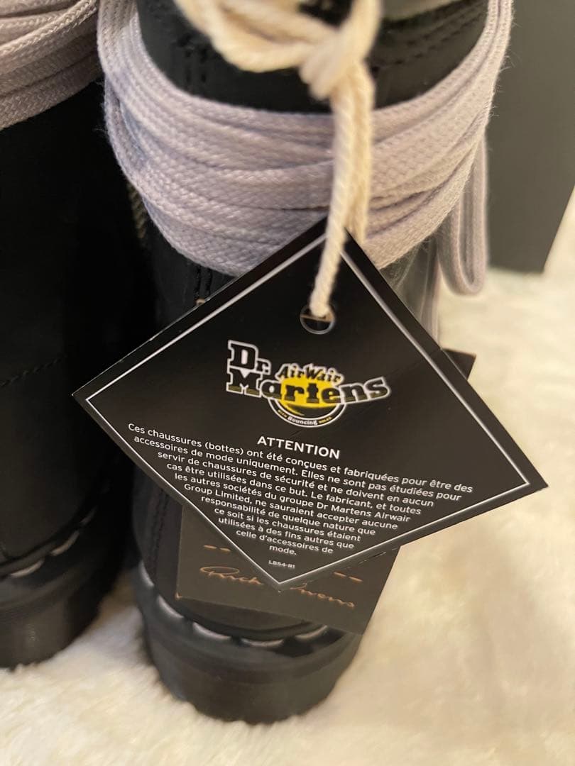 新品正規品【Rick Owens × Dr. Martens】STEEL TOE