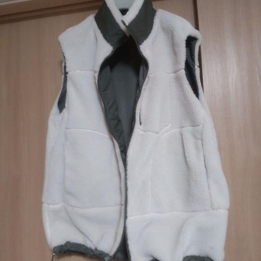 23区SROWオリーブグリーン ナイロンベスト リバーシブル