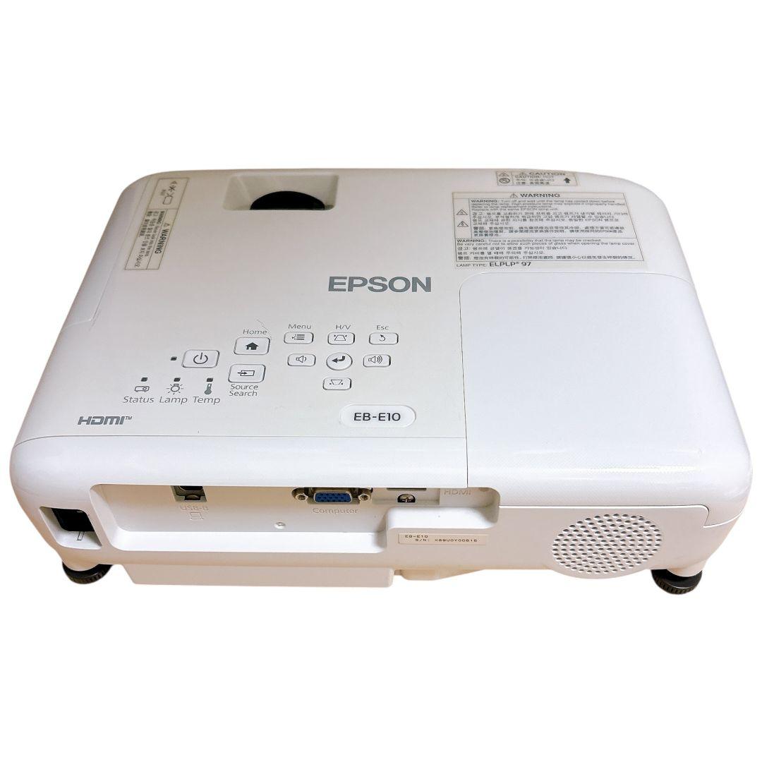 【美品】 EPSON プロジェクター EB-E10 本体 D-subケーブル