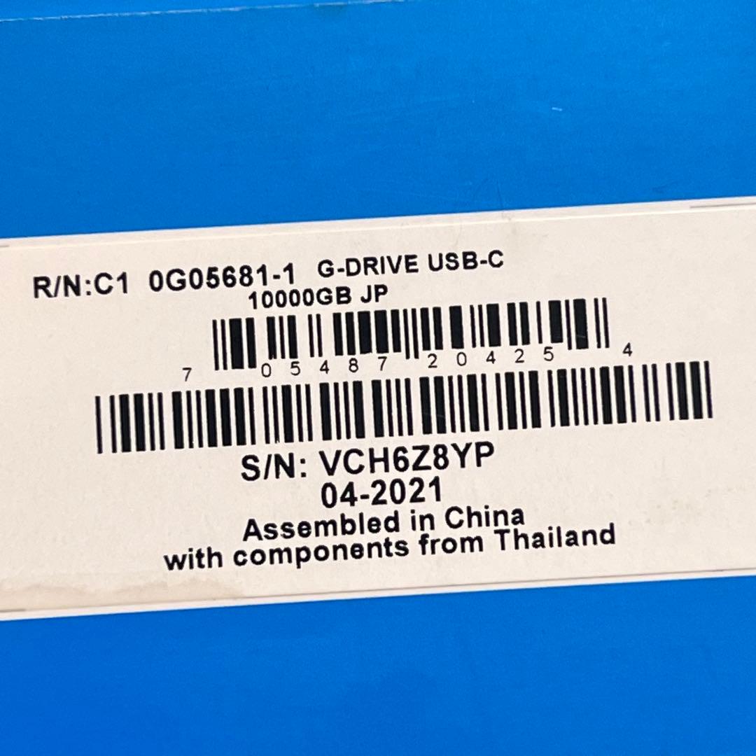 ウエスタンデジタル G-Drive USB-C 10TB