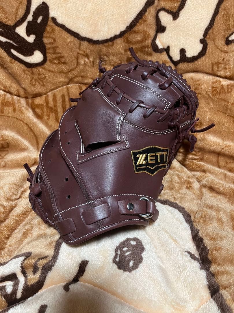 ゼット　キャッチャーミット　軟式　ブラウン
