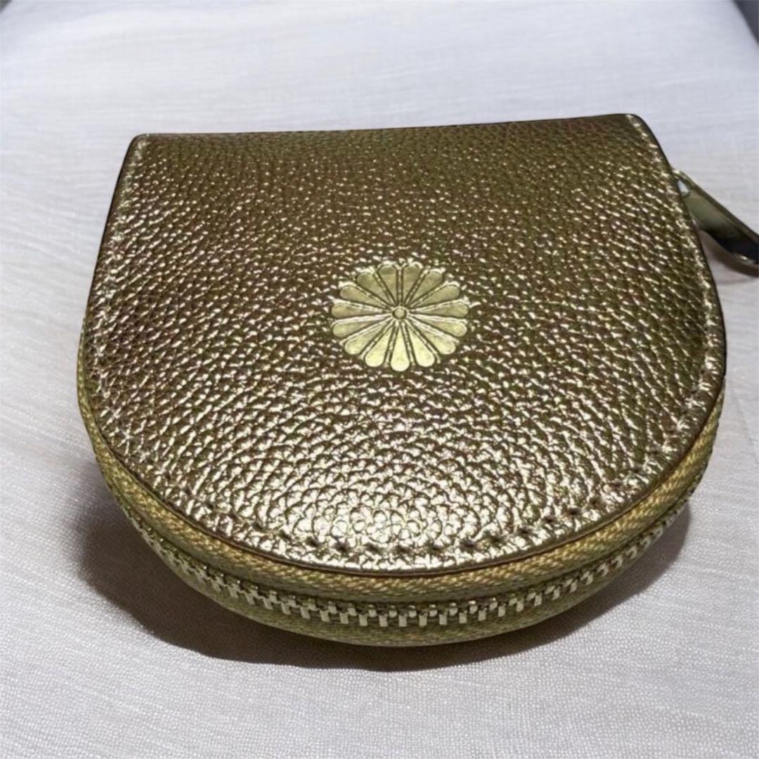 入手困難‼️皇居財布 ケース 古銭入れ ゴールド 馬蹄 馬蹄財布