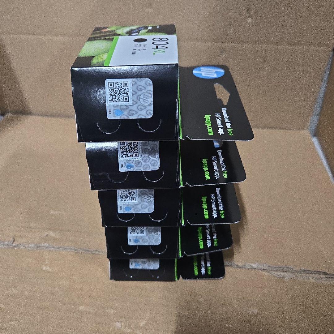 HP 純正 インクカートリッジ HP 804XL 黒 T6N12AA　5点セット