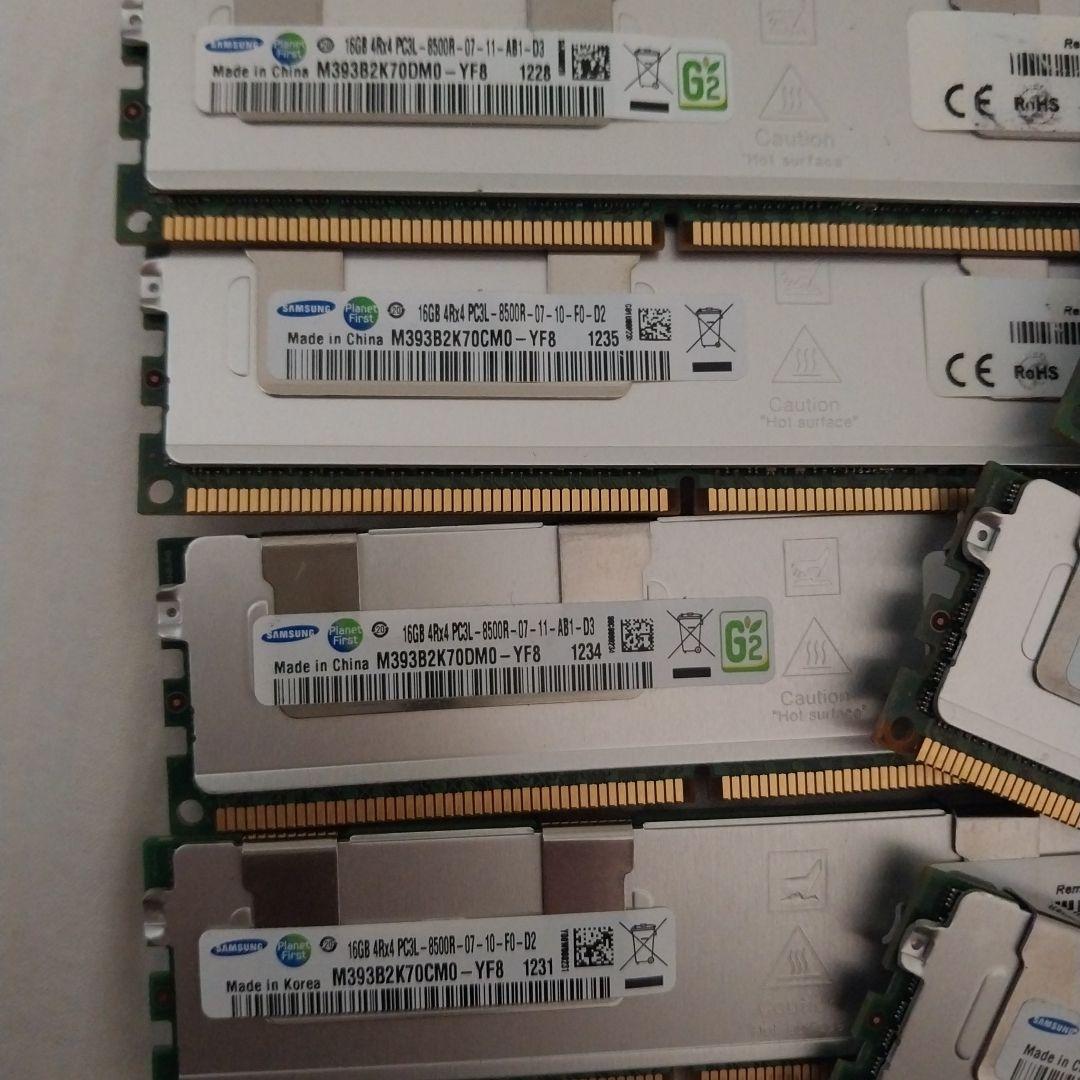 合計128GB Samsung 16GB 4Rx4 PC3L メモリ x8