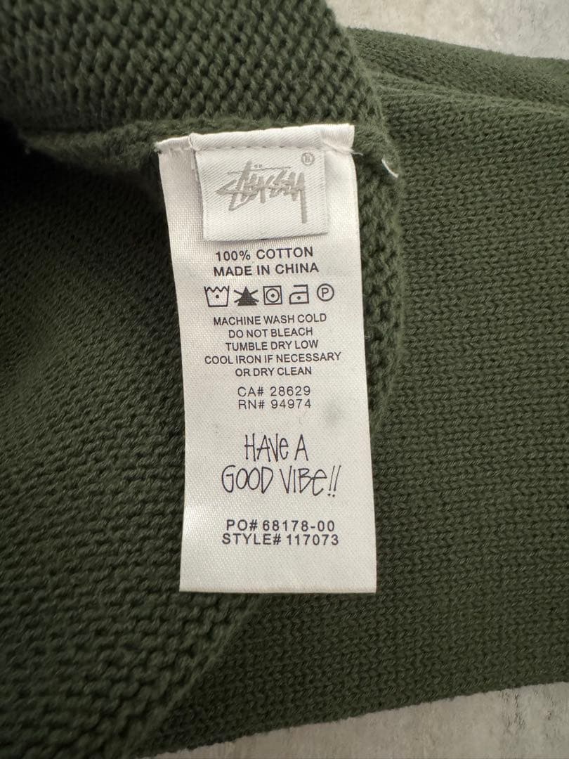 Stussy オリーブグリーン セーター