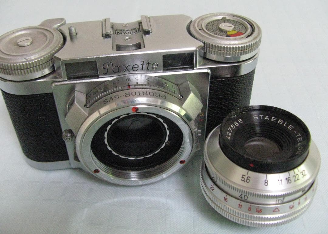 ★BRAUN Paxette II パクセッテ 1:5.6/85レンズ着脱式