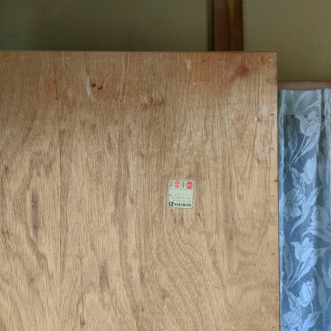 【昭和レトロ】黒の木製本棚 6段 スライド式 前後二列 ブラック木製本棚