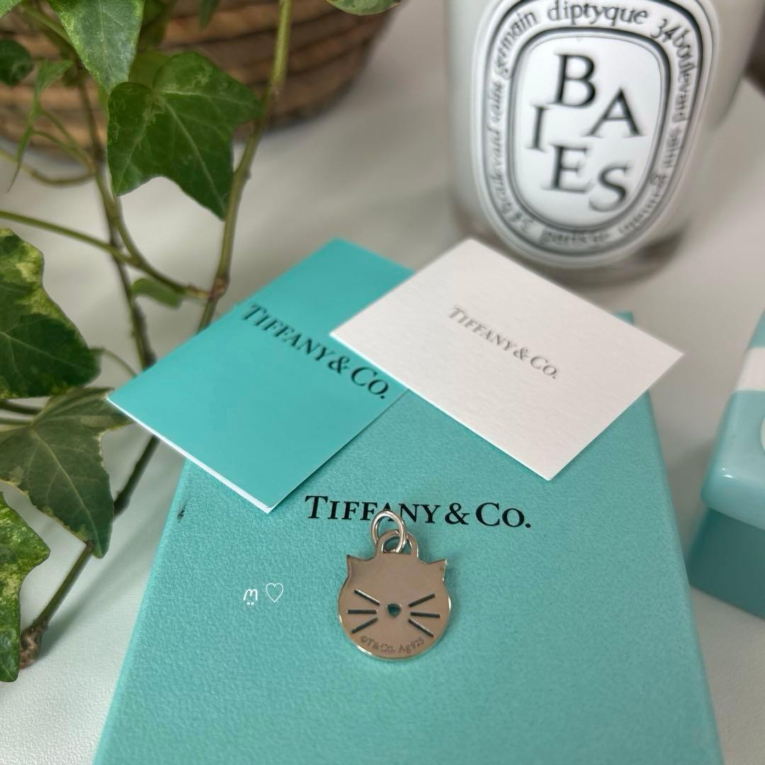 リターントゥティファニー　キャットタグチャーム　シルバー　ネックレストップ　ネコ