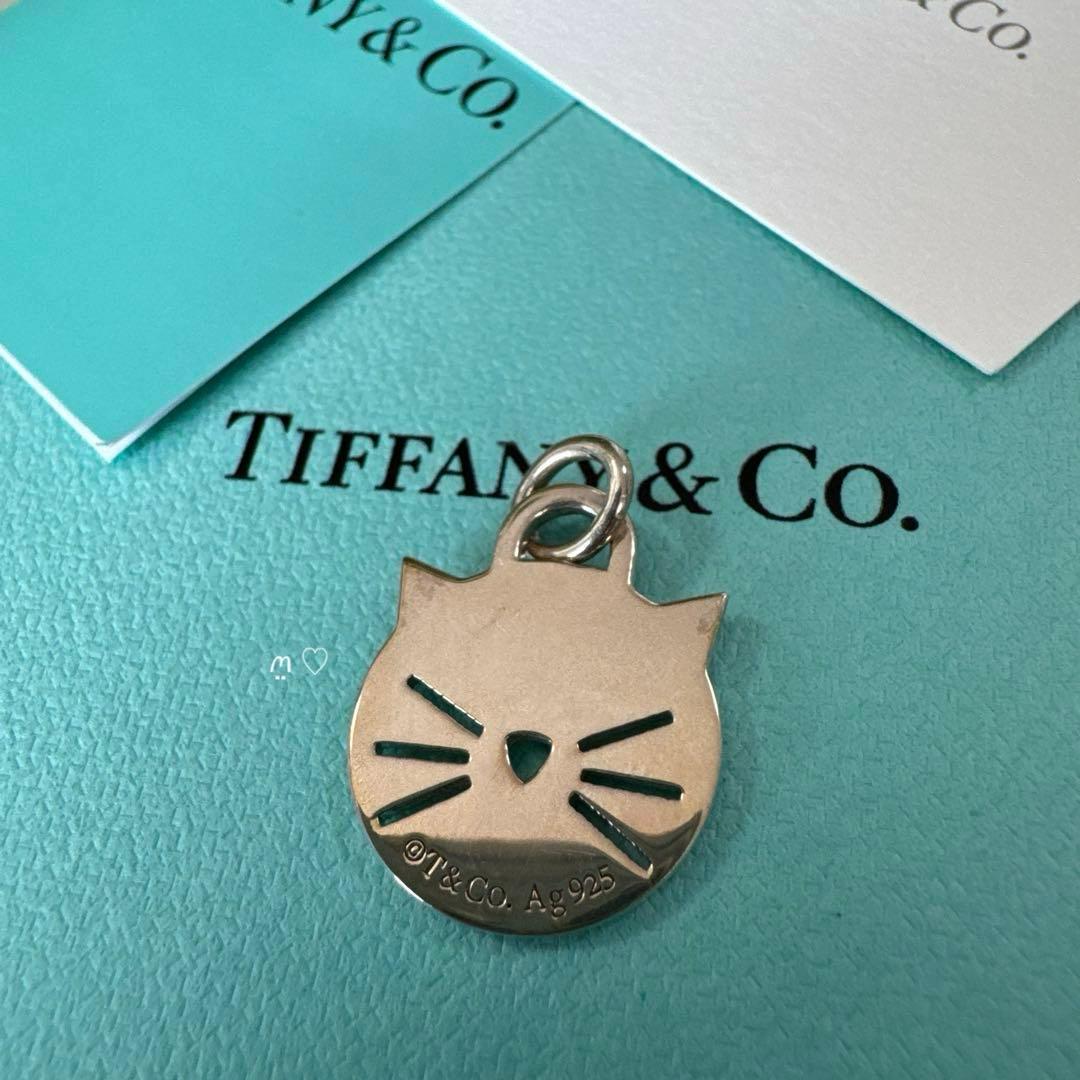 リターントゥティファニー　キャットタグチャーム　シルバー　ネックレストップ　ネコ