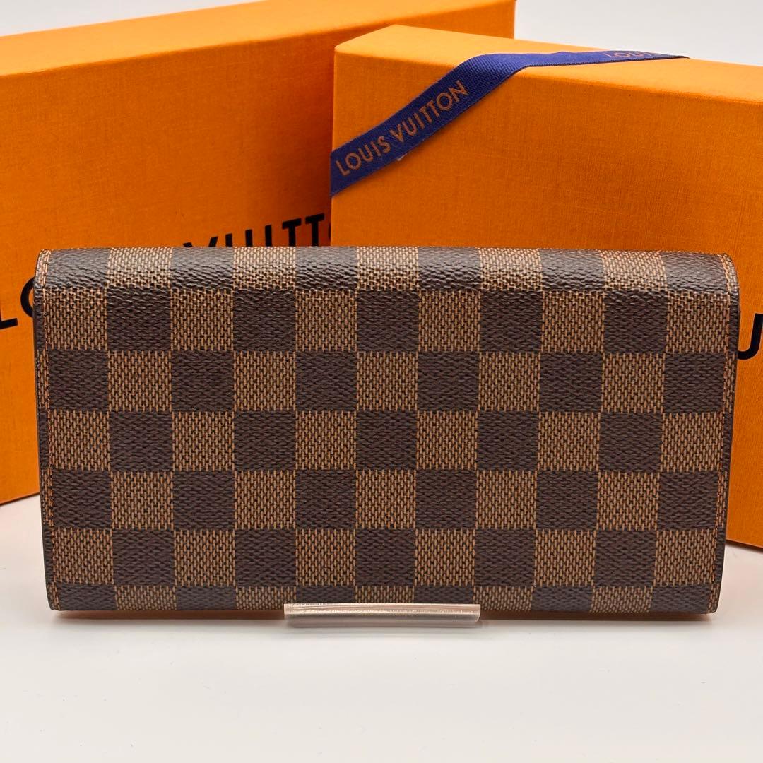【鑑定済み】ルイヴィトン✨ダミエ✨長財布✨ポルトフォイユサラ 2つ折り財布