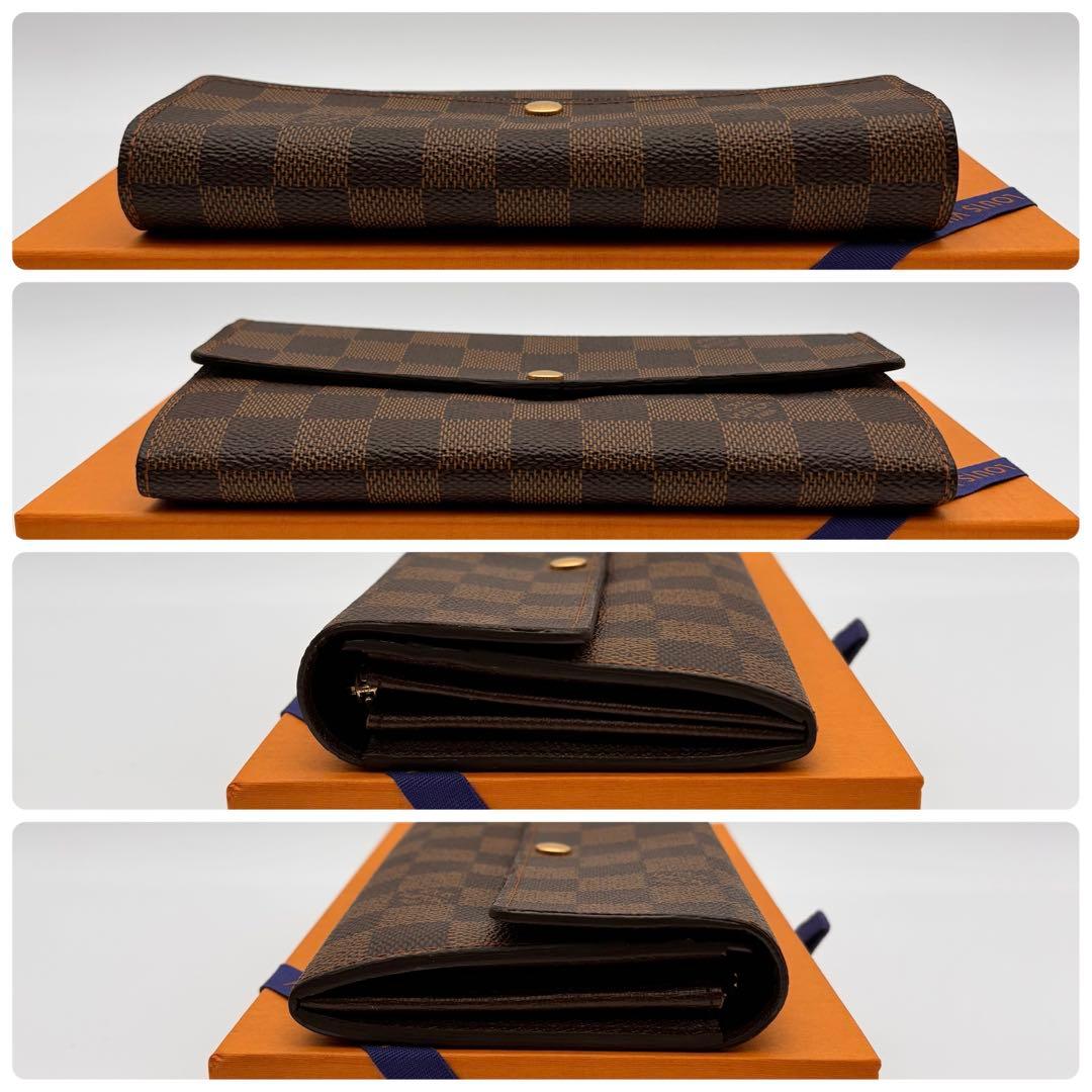 【鑑定済み】ルイヴィトン✨ダミエ✨長財布✨ポルトフォイユサラ 2つ折り財布