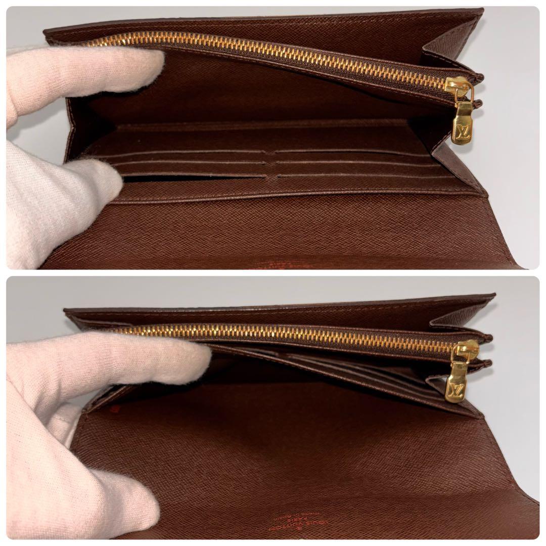 【鑑定済み】ルイヴィトン✨ダミエ✨長財布✨ポルトフォイユサラ 2つ折り財布