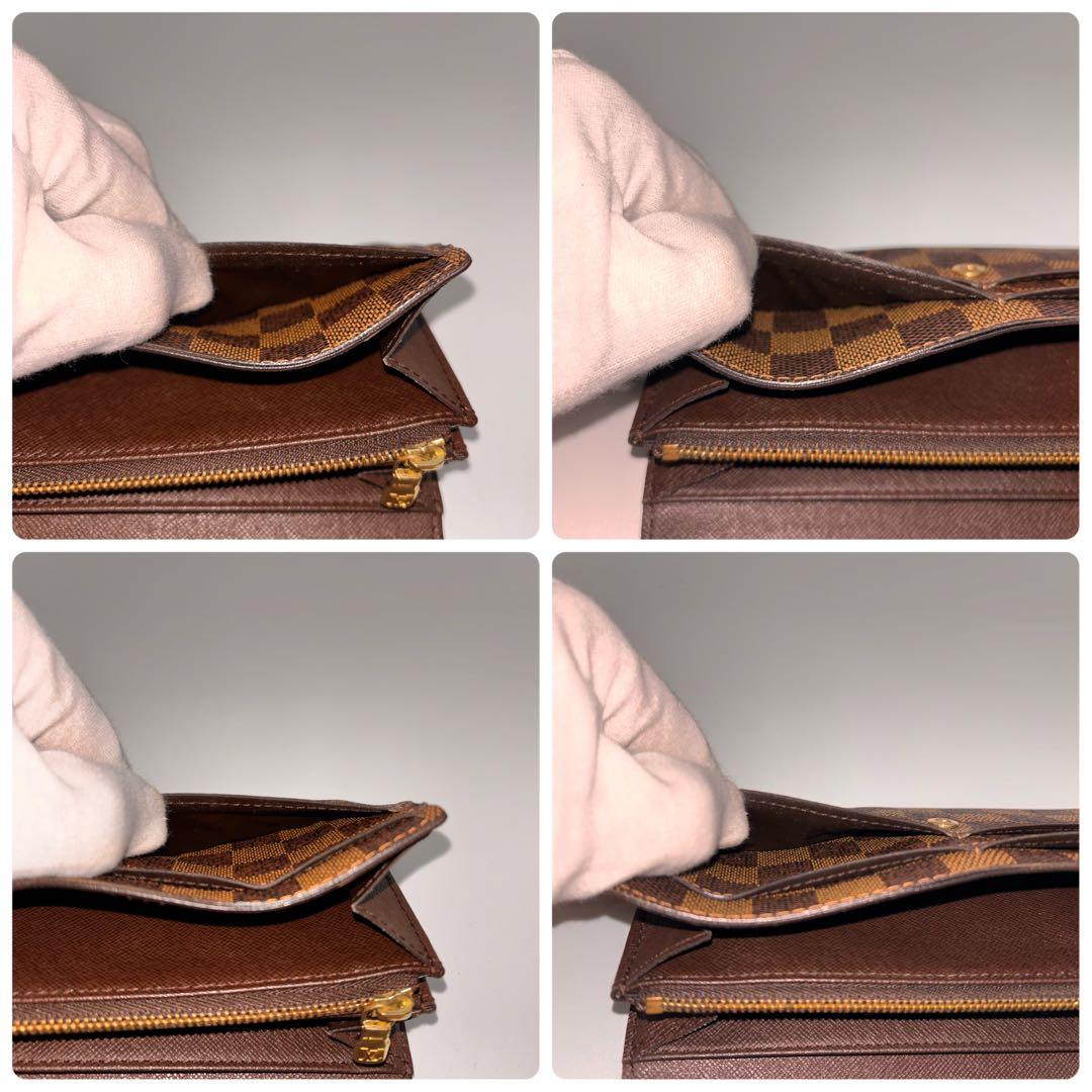 【鑑定済み】ルイヴィトン✨ダミエ✨長財布✨ポルトフォイユサラ 2つ折り財布