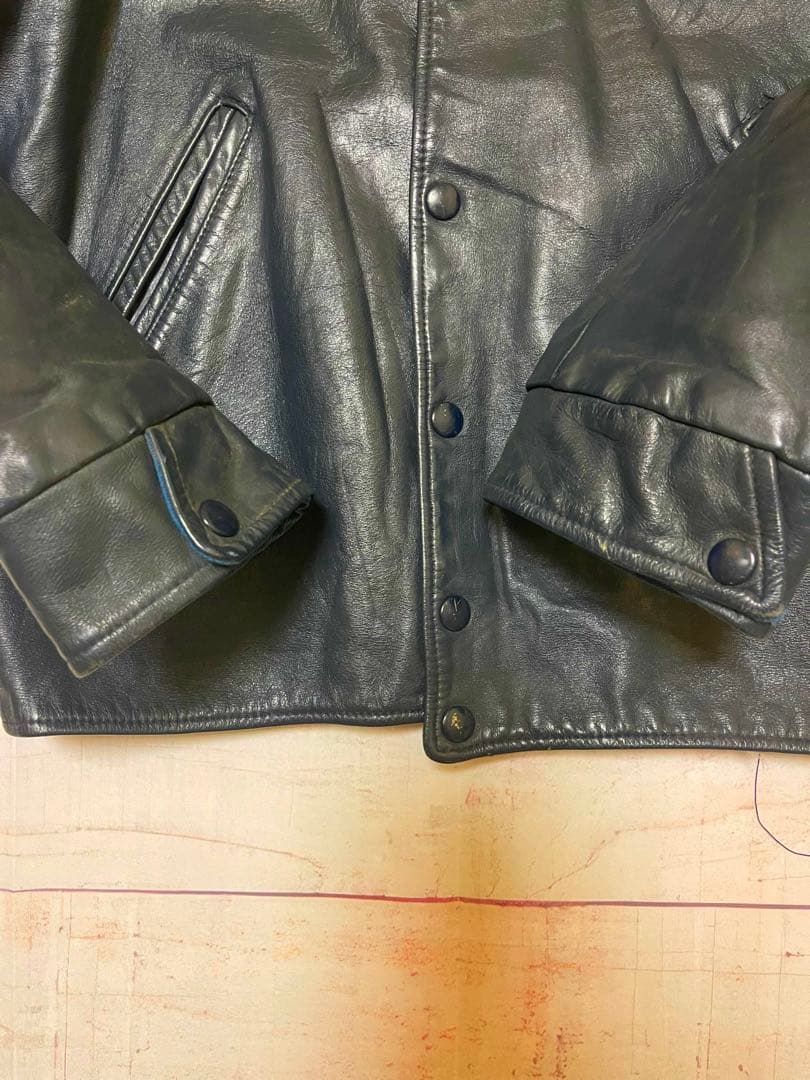 【最終値下】60s オールレザースタジャン バーシティジャケット