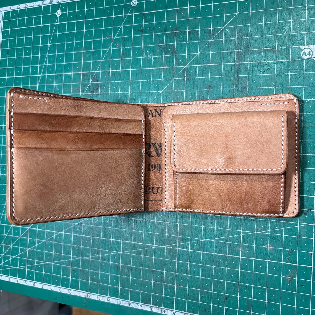 ホースバットストリップ☆ホーウィン☆ホースバット☆ナチュラル☆2つ折り☆スタンプ