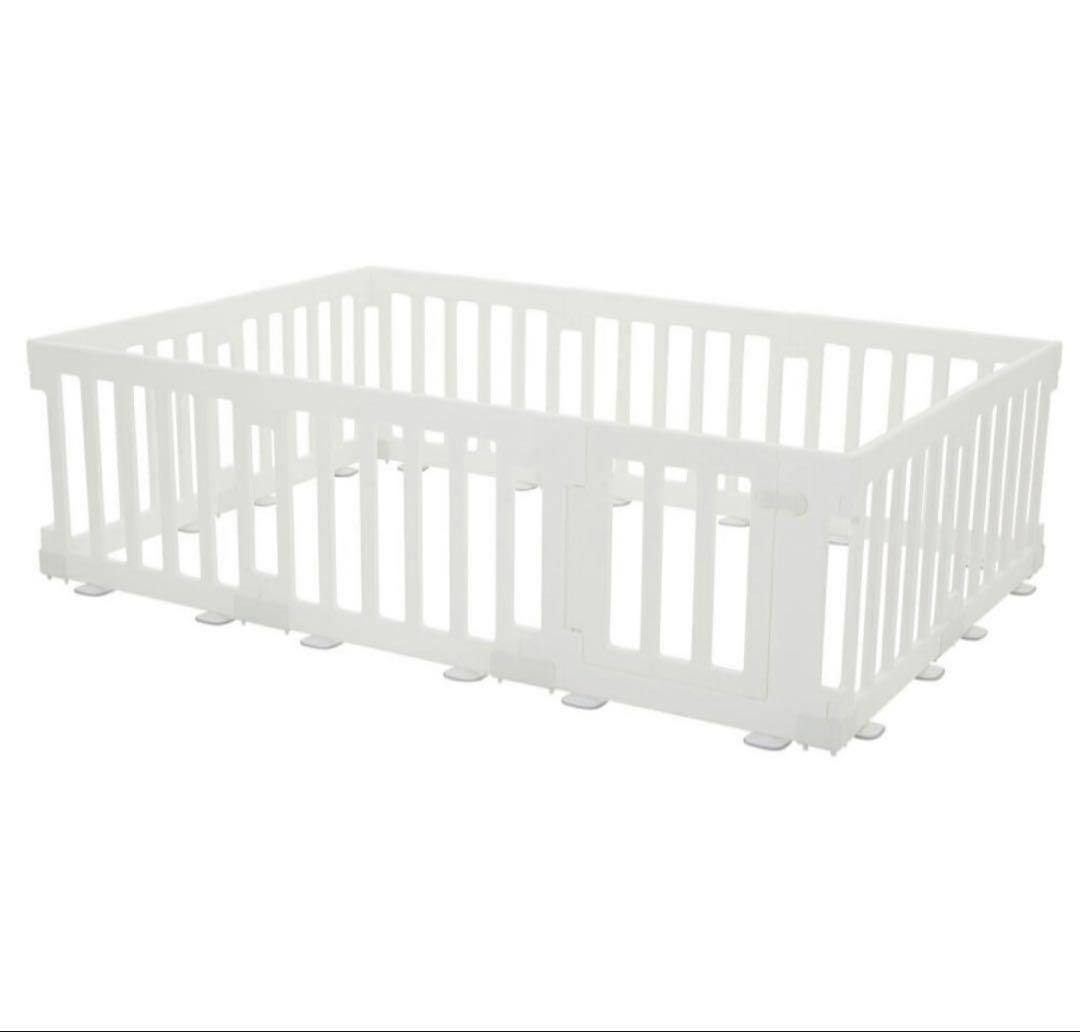 ベビーサークル ドア付き 12枚 ホワイト carino carino