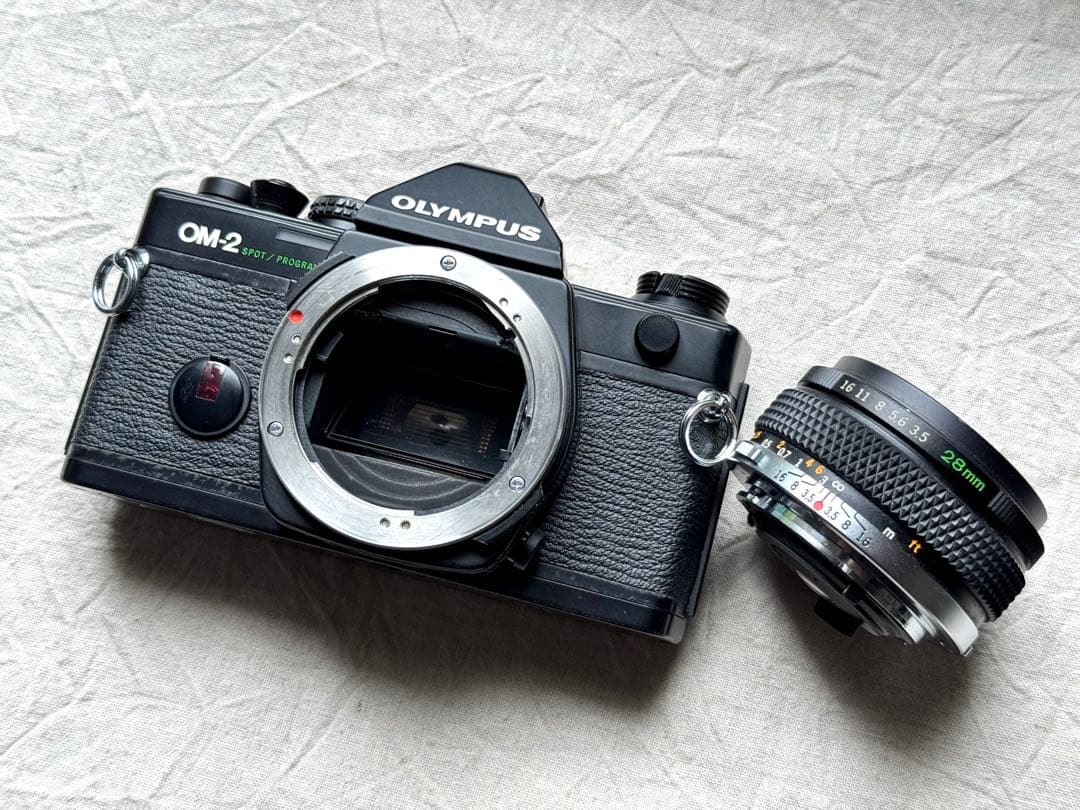 ⌘完動品！ モルト交換済、作例あり！ OLYMPUS OM2 SP⌘