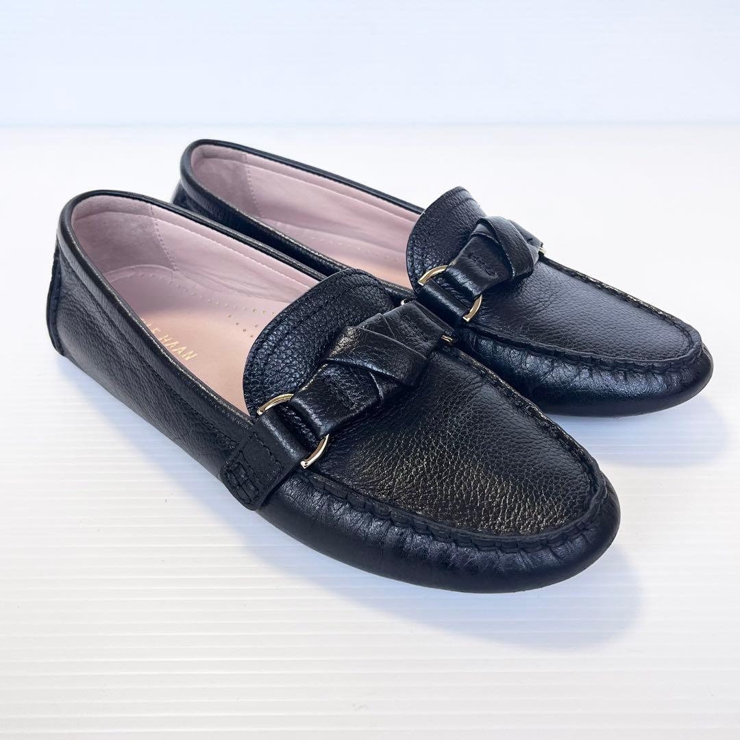 未使用級✨ コールハーン エミーノット ドライバー 黒 レザー 24.5cm