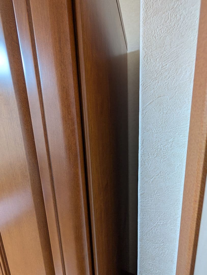 5月処分予定 送料のみ 木製タンス 3ドア 引き戸 大きな鏡付き