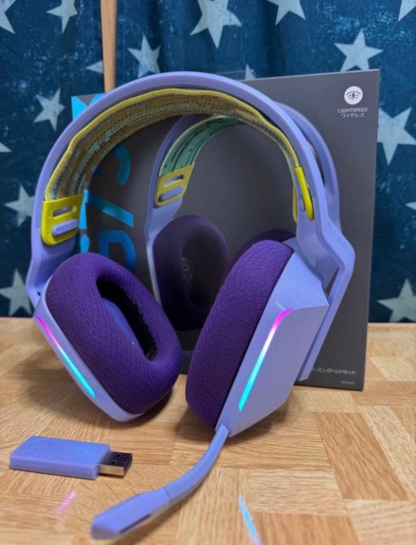 logicool G733LIGHTSPEED ワイヤレスゲーミングヘッドセット