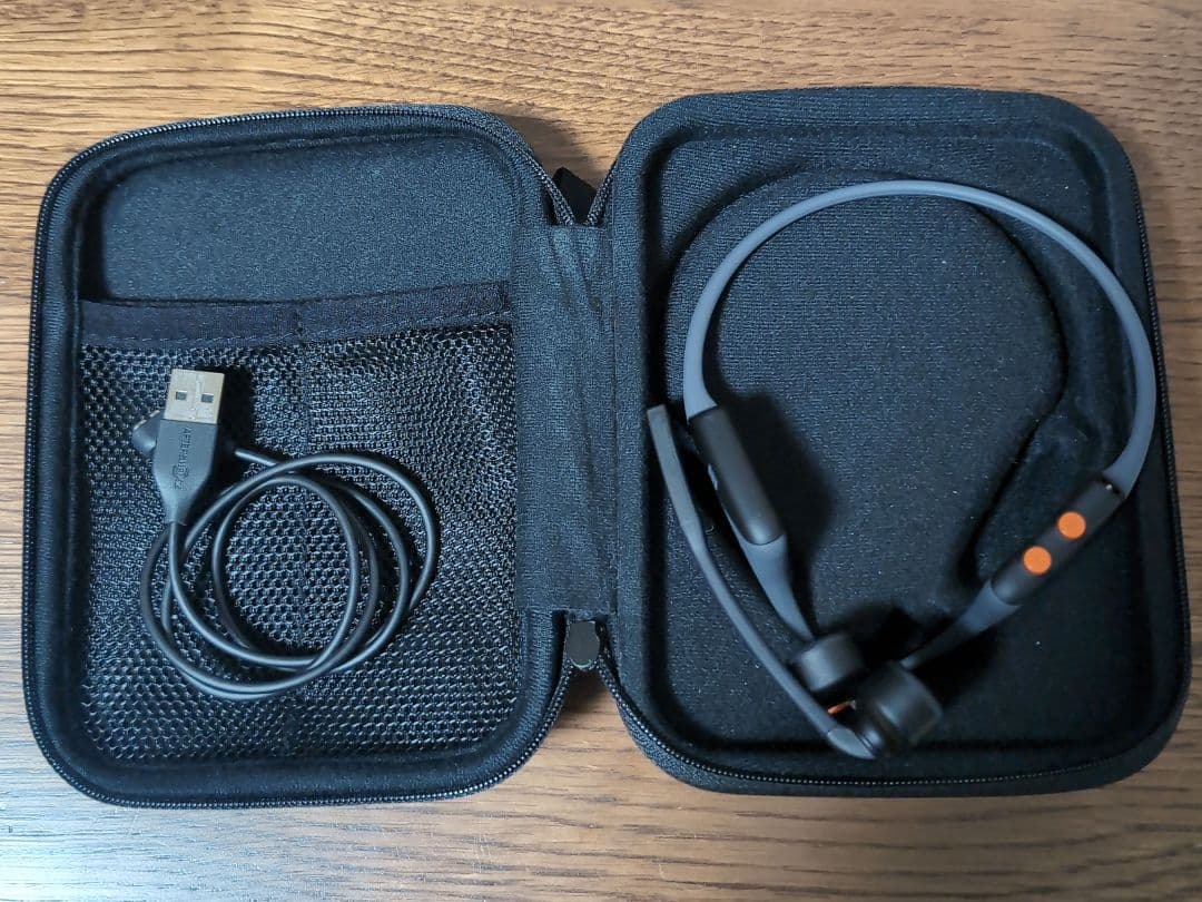 【AFTER SHOKZ】OPENCOMM 骨伝導イヤホン 専用ケース付き